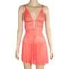 743 - V Lace Babydoll - Watermelon