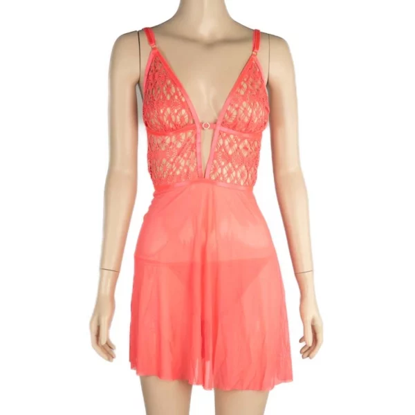 743 - V Lace Babydoll - Image 2
