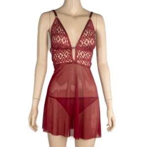 743 - V Lace Babydoll