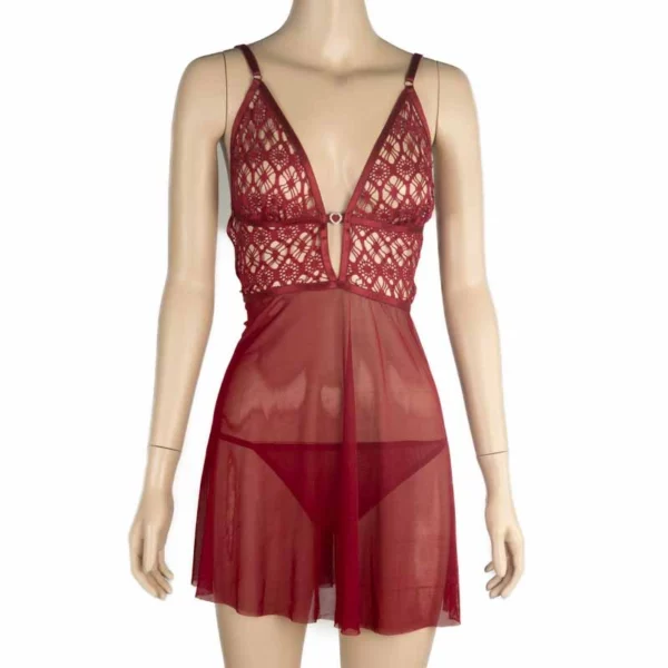 743 - V Lace Babydoll
