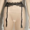 855 - Lace Suspender - One Size (8-10), Black