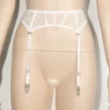 563 - Mesh Bra & G-String Set - XL, White