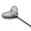 A109 - Heart Shaped Crop - Small - Black