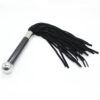 W207 - Glossy Handle Flogger - 38cm - Black