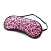 B100 - Satin Blindfold - Leopard Pink