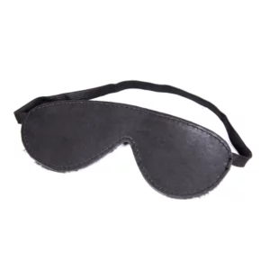 B101 - Faux Leather Fur Blindfold