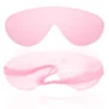 B101 - Faux Leather Fur Blindfold - Pink