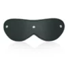 B102 - Faux Leather Stud Blindfold - Black