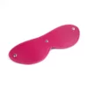 B102 - Faux Leather Stud Blindfold - Magenta