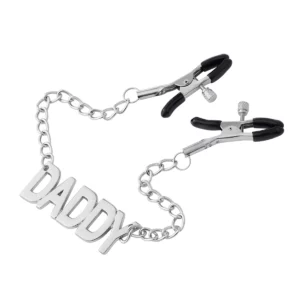 N146 - Nipple Clamps Chained - Daddy