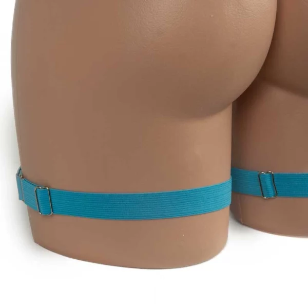 1004 - Faux Leather Heart Garter Pair - Image 3