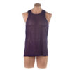 2318 - Men's Fluro Singlet - L, Purple