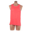2318 - Men's Fluro Singlet - L, Hot Pink