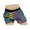 2316B - Men's Tie Dye Stripe Shorts - M, Rainbow