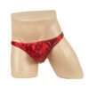 281 - Men's Metallic G-String - M, Red