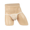 282 - Men's Lace Pouch G-String - M, White
