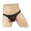 283 - Men's Glitter G-String - S, Black