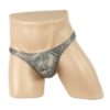 283 - Men's Glitter G-String - S, Silver
