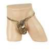 214 - Men's Stripper Clip G-String - Mens One Size, Gold