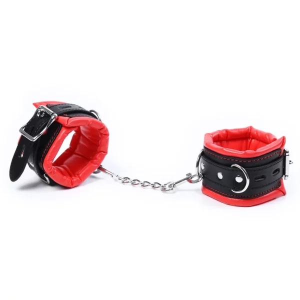 L120 - Padded Leather Cuffs and Collar - Image 3
