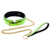 L101 Glow in the Dark Cuffs and Collar - Collar, Green