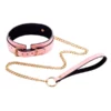 L101 Glow in the Dark Cuffs and Collar - Collar, Pink
