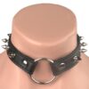 L203 - PVC Collars - Metal Ring - Studded