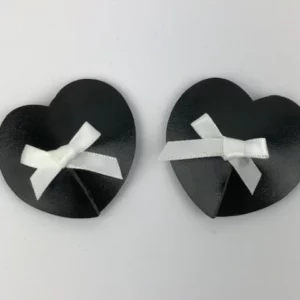 N210 - Heart PVC Bow Nipple Covers