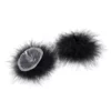 N250 - Fluffy Nipple Covers - Black