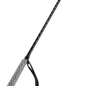 W110 - Diamonte Handle Riding Crop 73cm - Silver