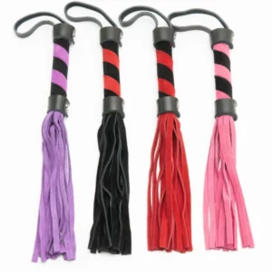 W202 - Leather Whip - Barber Shop Handle - 28cm