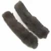 Handcuff Fur - S, Charcoal