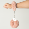 Large Fluffy Cuffs - Standard, Blush