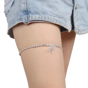 J109 - Diamonte Dragon Fly Leg Garter