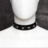 L204 - PVC Rivet Star Studded Collar