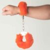 Large Fluffy Cuffs - Standard, Burnt Orange