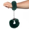 Large Fluffy Cuffs - Emerald