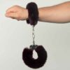 Large Fluffy Cuffs - 50cm Chain, Grape