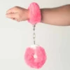 Large Fluffy Cuffs - Standard, Hot Pink