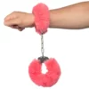 Large Fluffy Cuffs - Melon