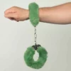 Large Fluffy Cuffs - Standard, Moss