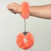 Large Fluffy Cuffs - 50cm Chain, Peach