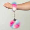 Large Fluffy Cuffs - Standard, Unicorn