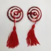 N205 - Circle Tassle Bullseye Nipple Covers
